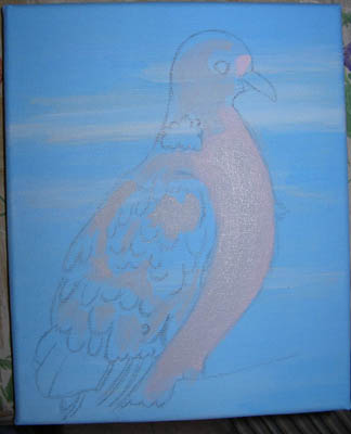 Adding in pink mixed with gray...